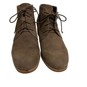 Blondo Booties Women's 10 M Rayann Waterproof Chukka Lace Up Leather